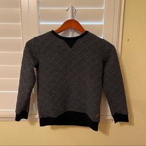 7 For All Mankind Women’s Navy Blue Striped Pullover Size S